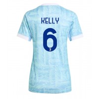 Camisa de Futebol Juventus Lloyd Kelly #6 Equipamento Secundário Mulheres 2025-26 Manga Curta
